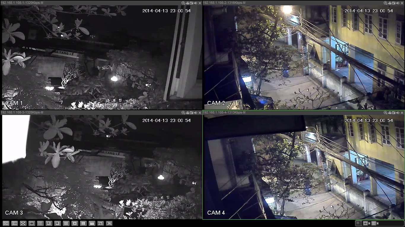 Hình ảnh công nghệ HDCVI camera Dahua vào đêm